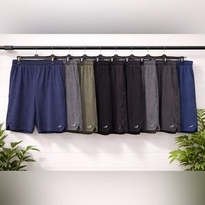 🔥♥️👉BCG Men’s XXL Athletic Shorts Bundle (9 Pair) Blue Gray Black Green Shorts